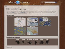 Tablet Screenshot of mapaonline.cz